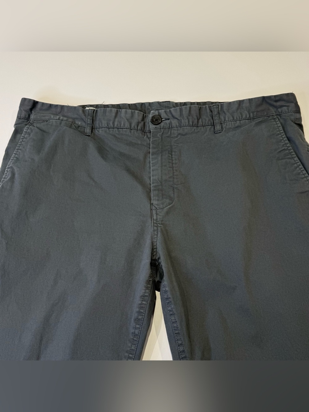 7 Diamonds Slim Fit Men's 38x30 Grey Chino Pants Golf Athleisure Resortwear